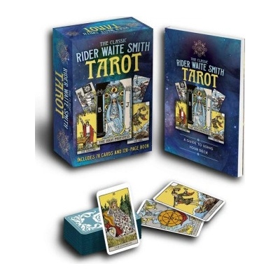 The Classic Rider Waite Smith Tarot Book & Card Deck Includes 78 Cards and 128 Page Book