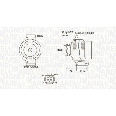 generátor MAGNETI MARELLI 063731965010