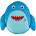 Catherine Lansfield Плюшена детска възглавница Sheldon the Shark - Catherine Lansfield (BD/59731/W/3DCU/NB)