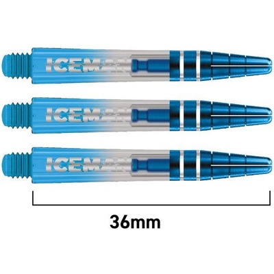 Red Dragon Gerwyn Price Iceman Nitro Ionic plastové modré, krátke, 36mm