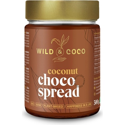 Wild&Coco BIO Kokosová pomazánka čokoládová 300 g – Hledejceny.cz
