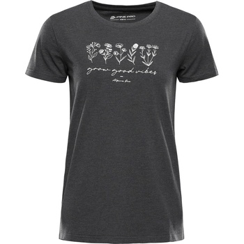 ALPINE PRO Дамска памучна тениска ALPINE PRO MOROLA dk. true gray вариант pc ALPINE PRO | Siv | ЖЕНИ | XS