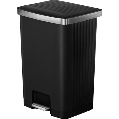 EKO-Europe EKO Кош за отпадъци с педал HANA II - черен - 70 л (EKO 638870 - Black)