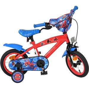 E & L Cycles Детски велосипед с помощни колела E&L cycles - Spiderman, 12 (20502-CB12)