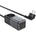 ACEFAST Desktop Power Sstrip Z2 - разклонител с 1 изход и вградени 2xUSB-A, 3xUSB-C изхода за мобилни устройства (черен)