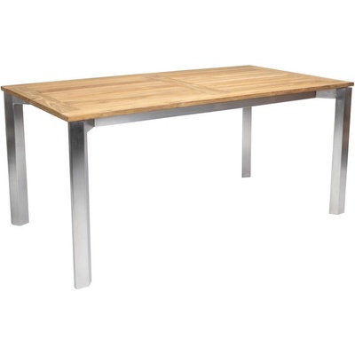 Stern Jídelní stůl Penta, Stern, obdélníkový 160 x 90 x 73 cm, rám nerezová ocel, deska teak