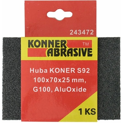 KONNER P180, S92 100x70x25 mm, AluOxid, brusná houba