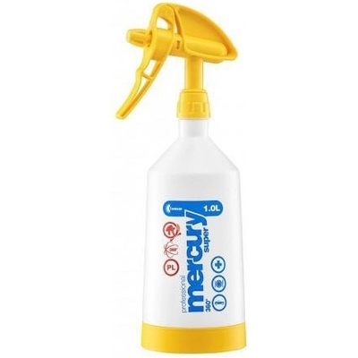 KWAZAR ručný dvojčinný Mercury Super Pro+ 360° 1l žltý