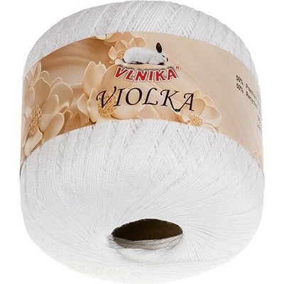 BELLATEX Priadza Violka 50 g - 100 biela