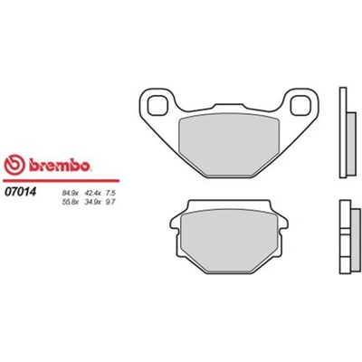 Zadní brzdové destičky Brembo MZ 660 STREET MOTO MUZ 2000 - směs OEM
