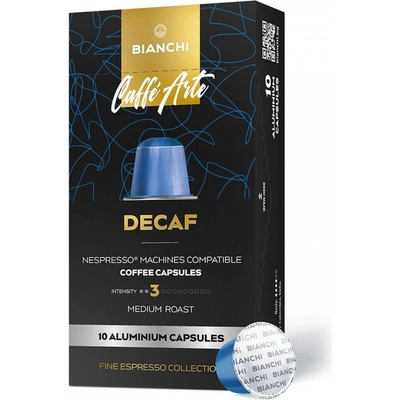 Bianchi Caffe Arte Decaf 10 броя кафе капсули система Nespresso