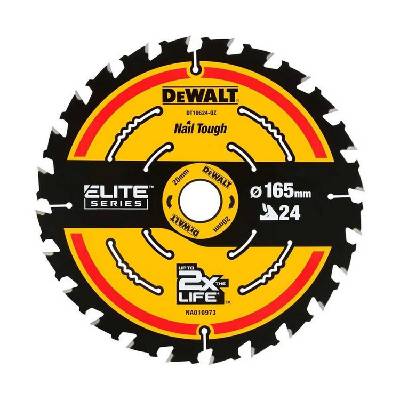 Циркулярен диск за дърво DeWALT DT10400 - 165 мм, 20 мм, 24 z (DT10400-QZ)