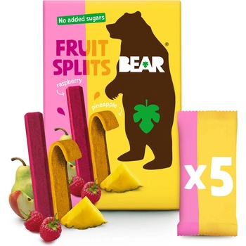 BEAR Fruit Splits malina a ananas 5 x 20 g
