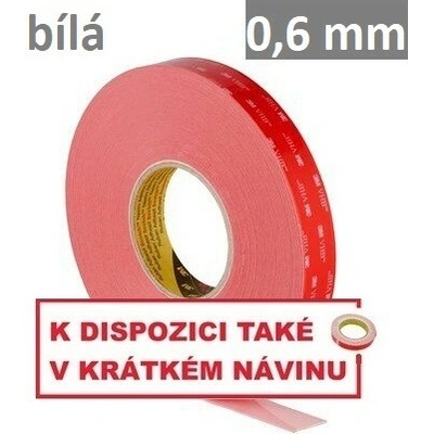 3M VHB LSE-060WF Obojstranne silne lepiaca páska na LSE plasty 0,6 mm 6 mm x 33 m