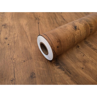 DIMEX ART Самозалепващо фолио за врати каштан denver ширина 90 см