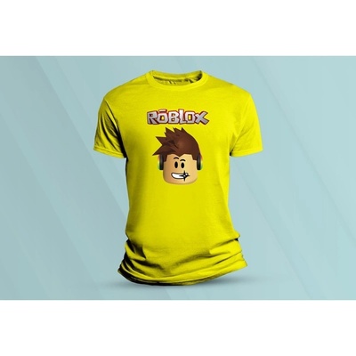 Sandratex dětské bavlněné tričko Roblox žlutá