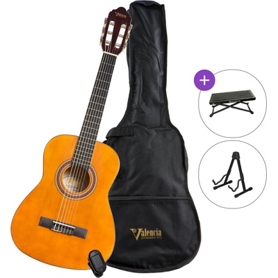 Valencia VC102K SET Natural Класическа китара с размер 1/2