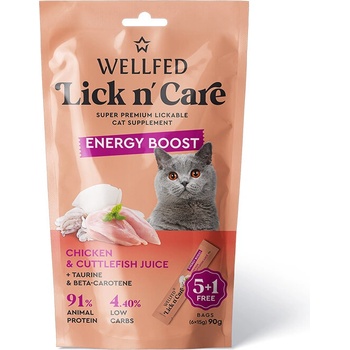 WELLFED Протеиново енергийно лакомство за близане за котки