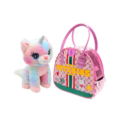 Funville CuteKins Коте Еднорог в чанта Rainbow 35045
