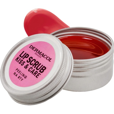 Dermacol Kiss & Care peeling na pery z bambusu vône Red Fruit 12 ml