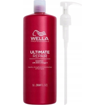 Wella Professionals Ultimate Repair Šampon na vlasy 1000 ml + pumpička