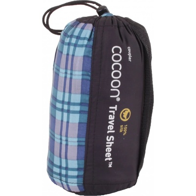Cocoon Вътрешен чувал Cocoon Travelsheet Coupler Silk Travel sleeping bag - Checked Silk - размер 220 x 83 cm (515-0129-0111)