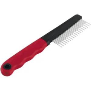 Ferplast Dog and Cat Comb - Двуредов гребен с хромирани зъби за кучета и котки