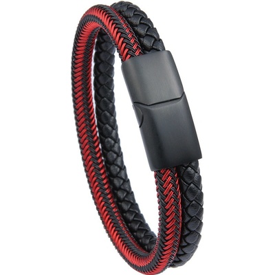 Naky pánský kožený náramek Nicholas N9019