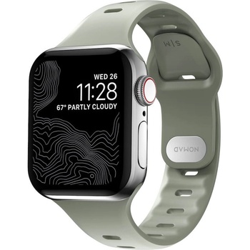 Nomad Силиконова каишка за Apple Watch 38мм, 40мм, 41мм - Nomad Sport Slim Band (светлозелен) (NM01140085)