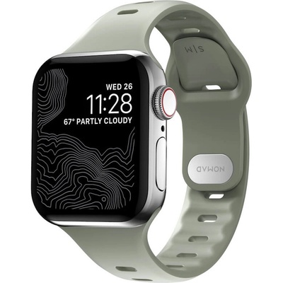 Nomad Силиконова каишка за Apple Watch 38мм, 40мм, 41мм - Nomad Sport Slim Band (светлозелен) (NM01140085)