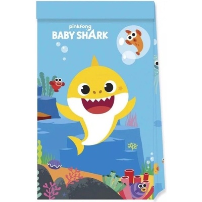 Procos Tašky papirové Baby Shark 4 ks