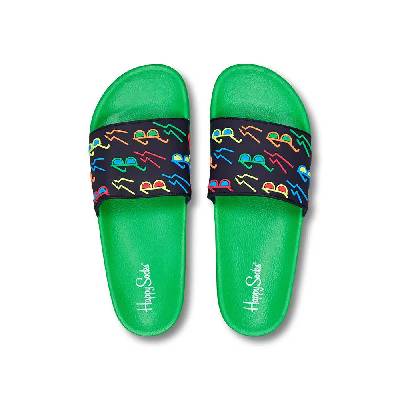 Джапанки Happy socks Pool Slider Sunny Days flip flops - Green (Multicolor)