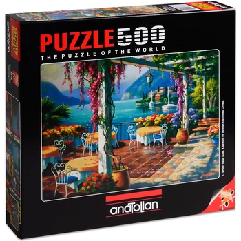 Anatolian Пъзел Anatolian от 500 части - Тераса с глицинии, Сунг Ким (P3578)