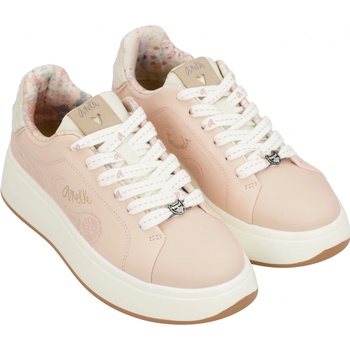 Anekke dámské kožené boty Sneakers peace & love pink