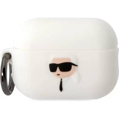 Karl lagerfeld Предпазен калъф Karl Lagerfeld 3D Logo NFT Karl Head Silicone за AirPods Pro 2, Бял (127395)