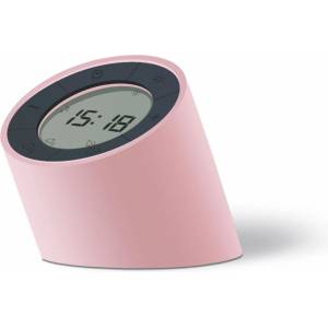 Gingko Design GINGKO Часовник с будилник и смарт лампа Edge Light светло розов (Gingko-G001PK) Будилник