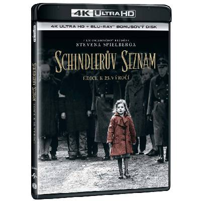 Schindlerův seznam (4K UHD + BLU-RAY BONUS) (2 disky) - výroční edice 25 let