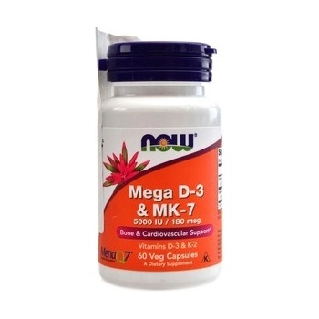 Now Mega D-3 & MK-7 5000 IU & 180 μg 60 kapsúl