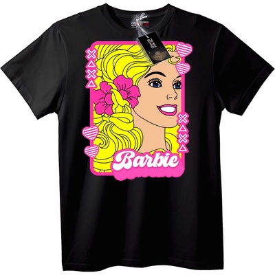 NOONEBRAND Тениска Barbie розова рамка - XL, Black