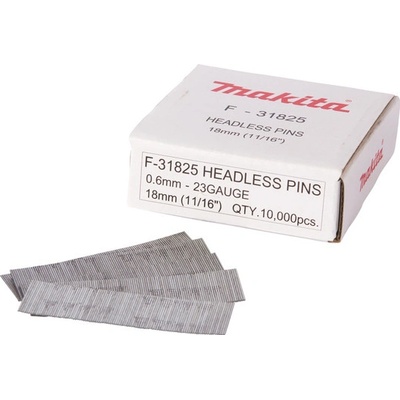 Makita F-31825 Bezhlavé hřebíčky 0,6 x 18 mm 10000 ks do AF353 DPT353