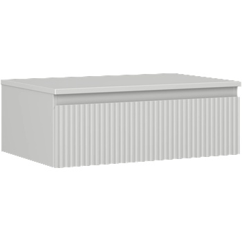 Mexen Rivel шкафче за баня за мивка 70 см с плот, 1 чекмедже, релефно, сив мат (91A20-07023-1-BFC62)