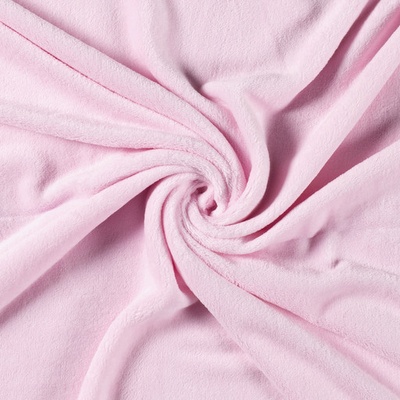 Látka wellsoft fleece svetloružový