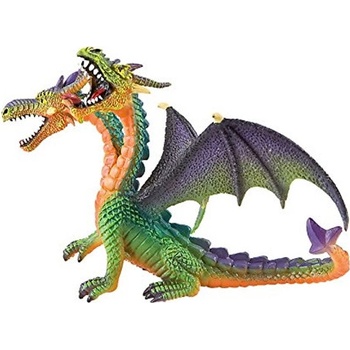 Bullyland 2075596 Drak dvouhlavý barevný