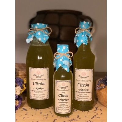 Sedmikráska ovocno zeleninový sirup Citron s okurkou 0,5 l
