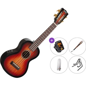 Mahalo MJ2-VT Premium SET 3-Tone Sunburst Концертно укулеле (MJ2-VT-3TS-PREMIUM-SET)