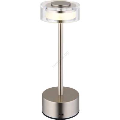 GLOBO 21026N - LED Димируема настолна лампа SHIRA LED/2, 5W/3, 7V 2700/4000/6500K матов (GL8048)