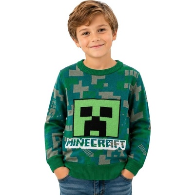 Minecraft svetr zelený