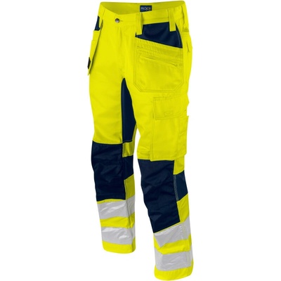 Projob 6570 Waistpants Stretch nohavice do pasu strečové reflexné pánske žltá-navy