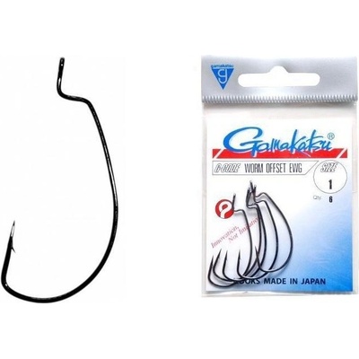 Gamakatsu Worm Offset EWG veľ.2 6 ks