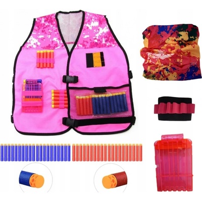 NERF VESTA NA SET RŮŽOVÁ PRO DÍVKY